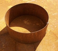 Edelrost Baumring Hochbeet Pflanzring Pflanzkübel kreis rostig wie Cortenstahl