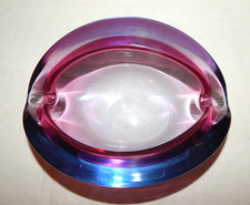 Murano Glas Schale hellblau