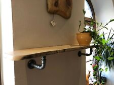 Rustikales Massivholz  Regal Wandregal Ahorn Holz Natur Unikat Vintage 99cm