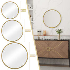 EUGAD Wandspiegel Spiegel rund Badezimmerspiegel Metallrahmen für Wohnzimmer Bad
