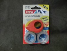tesa-FILM Doppelpack + Abroller 57859 kristall-klar 2x 10mx19mm (1m = 0,28€) WS
