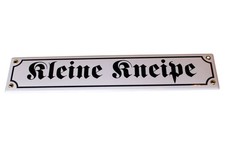Emaille Schild Kleine Kneipe
