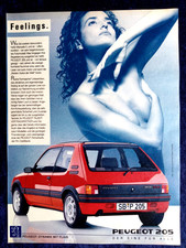 Peugeot 205 GTI,  originale Werbung aus 1988, ganzseitig