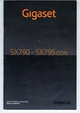 Originale Bedienungsanleitung für Siemens Gigaset SX790 - SX795 ISDN