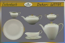 Eschenbach Teile zur Wahl Dekor W1191  kanne sauciere goldrand elfenbein