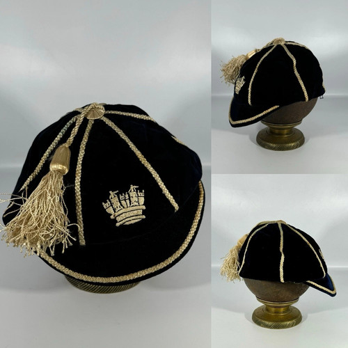 Vintage royal navy velvet - royal,