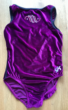 NEUw GK-Elite Gymnastikanzug Gr S M Turnanzug, Wettkampfanzug, samtig, Strass