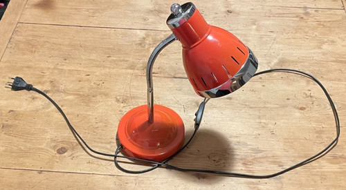 Lampe orange rot space age - lampe,