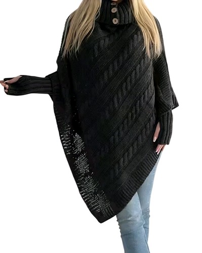 Poncho überwurf mit - Überwurf, stulpen
