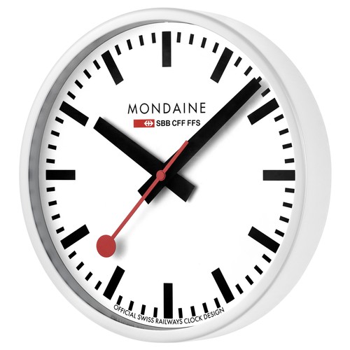 Mondaine wanduhr weiß - wanduhr,