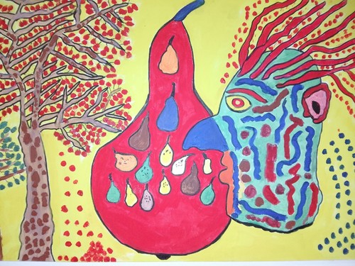 Acrylbild auf kunsttafel - acrylbild,