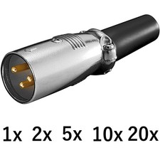 3 pin XLR Stecker mit