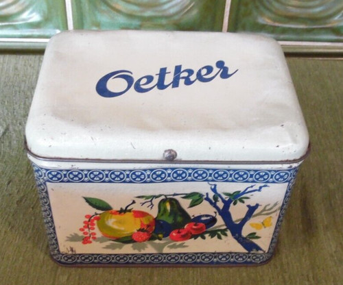 Alte dose blechdose - ,, oetker