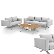 Gartenlounge Loungemöbel Set Tisch 2 Sofas hochwertig Design Gartenmöbel Juskys®