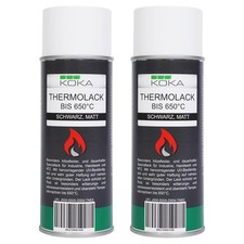 KOKA 2x Thermolack schwarz bis