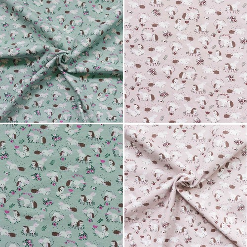 Jersey kinderstoff hase igel - jersey,