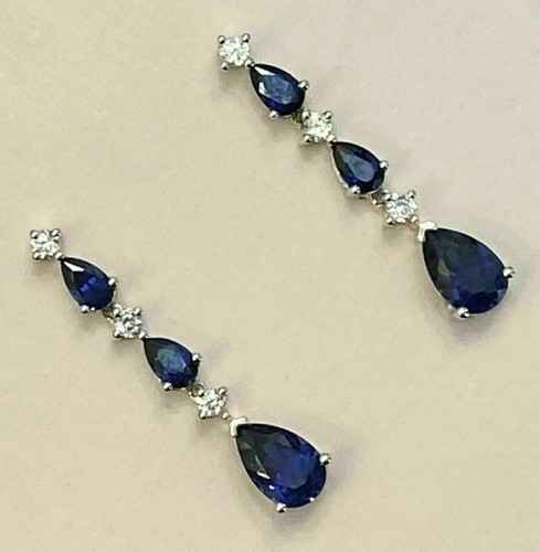 Ohrringe mit blauem - 2,75, ct