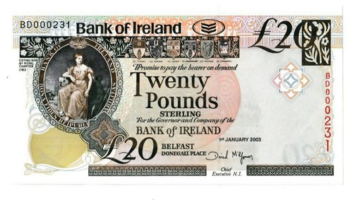 Pound banknote nordirland - 20,