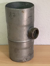 Regensammler Zink Fallrohr  Schlauchanschluß 8,0 cm bzw 7,4 cm