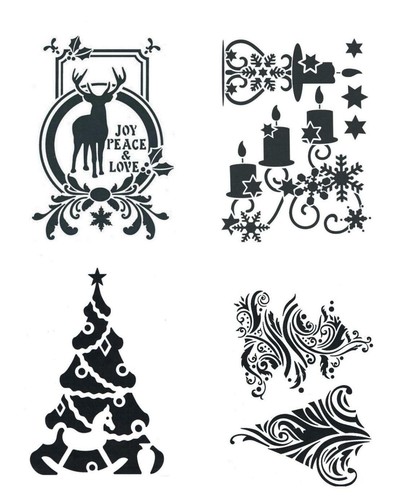 Schablone weihnachten - schablone, a4