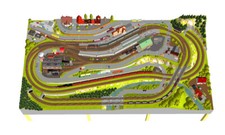GP3-0110 Märklin C-Gleisanlage Friedrichshöhe (305x160cm) DIN A4-Mappe Color