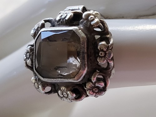Antiker silberring jugendstil - silberring,