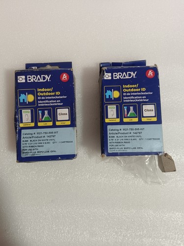 Set aus brady m21 - set, m21-750-595-wt
