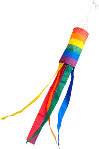 Regenbogen windsack - regenbogen, windsack,