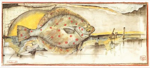 Kunstdruck scholle von - -,