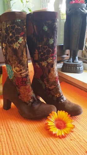 Blumen spitze leder - spitze, stiefel