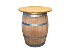 Holzfass, Fass mit Tischplatte, Tischfass, Weinfass, Stehtisch D 80cm / D 100cm