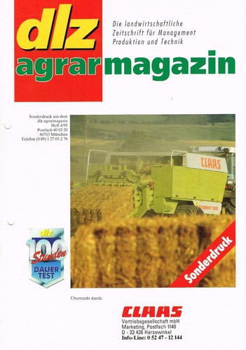Claas quadrant 1200 - claas, dauertest