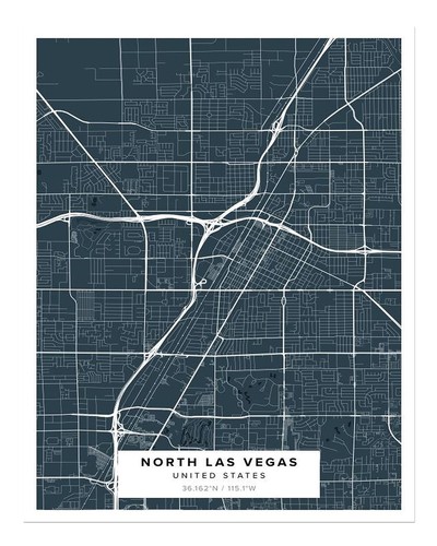 North las vegas stadtplan - las,