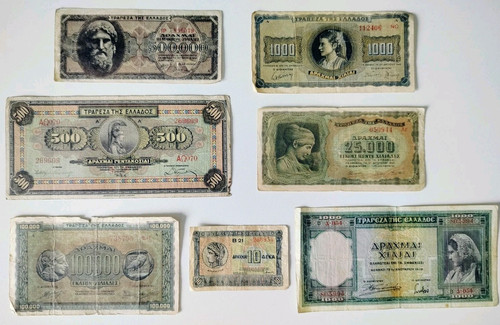 Griechenland banknoten lot - griechenland,