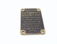 Eisenbahn schild lokschild - eisenbahn schild,