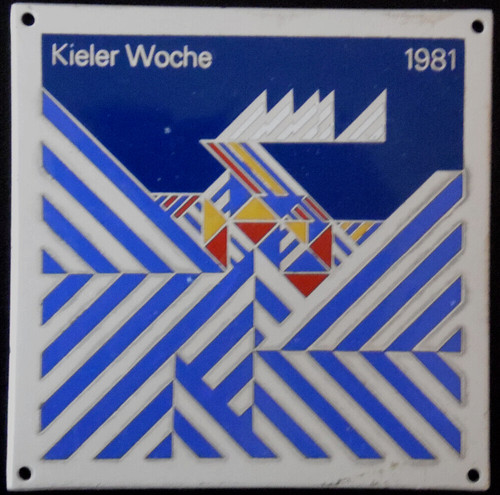 Kieler woche plakette 1981 - plakette,