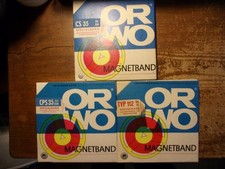 3 alte Tonbänder von