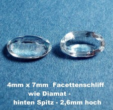 2 x Schmucksteine wie Diamat