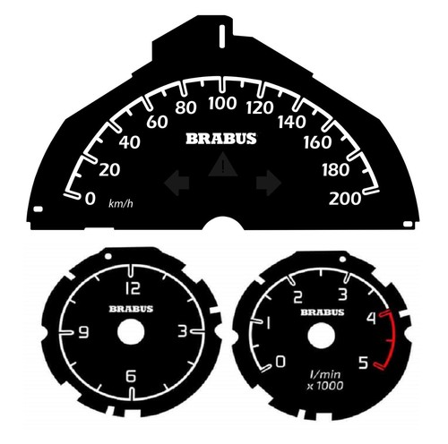 Tachoscheibe 200 - km/h, +