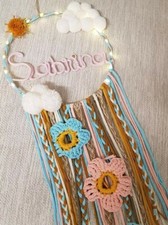 Traumfänger mit Namen und LED,baby deko ,Taufe, Geburtstag