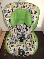 Britax Römer King Plus Bezug  Ersatzbezug Maulwürfe grün Punkte *neu*