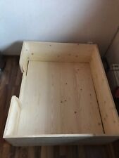 Wurfbox Hunde Holz mit Schutzmatte 1 x gebraucht 