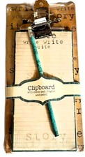 Clipboard / Klemmbrett mit Notizblock, Bleistift, Magnet unbenutzt, OVP in Folie