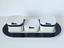 Arzberg Form 2006 Peter Schmidt 3 Dip Schalen mit Platte Menage Porzellan