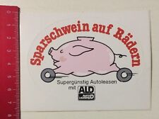 Aufkleber/Sticker: Auto Leasing D - Sparschwein Auf Rädern (21041638)