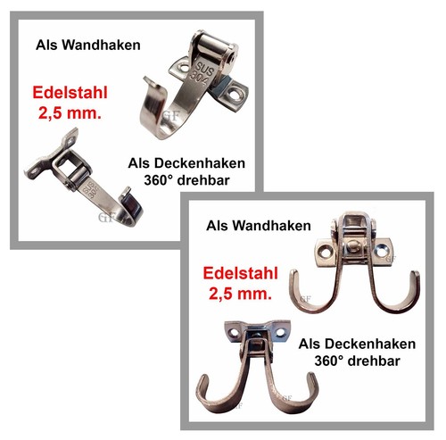 Wandhaken deckenhaken 304 - wandhaken,