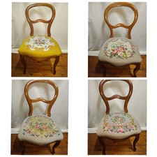 4x Antik Biedermeier Stühle