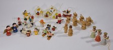 vintage Holz-Weihnachtsdeko Erzgebirge – Seltener Christbaumschmuck Figuren