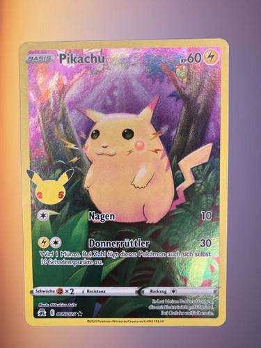 Pokémon karte pikachu full - |,