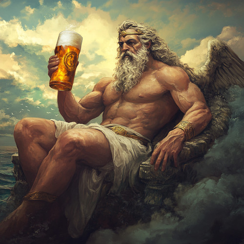 Wandtattoo aufkleber gott zeus - gott,